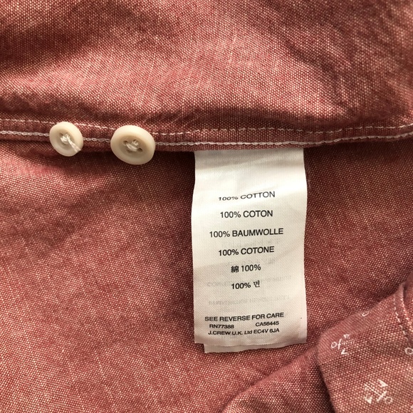 J.Crew Button Down Shirt Anchor Long Sleeve Cotton - Picture 4 of 6